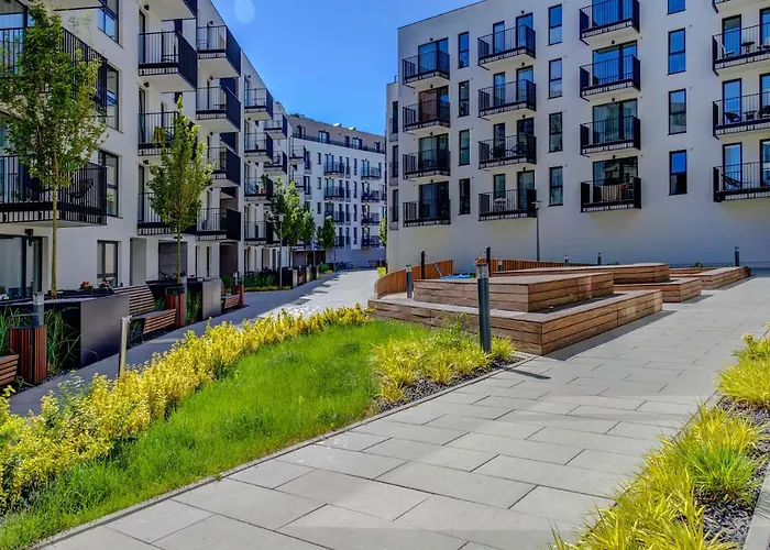 Апартаменты Garbary 104 - Modern Near Old Town - King Bed - Free Parking Познань